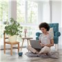 Relaxdays Petite chaise enfant en bambou chaise déco pour plantes ou fleurs HxlxP: 57 x 27 x 29 cm, nature