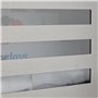 Relaxdays Boîte aux lettres compartiment journaux inox design mural avec nom et fenêtre HxlxP: 42 x 35 x 12,5 cm, argenté