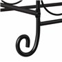 Relaxdays casier à vin, 21 Bouteilles, étagère décorative pour Cuisine, Cave et Bar, métal, HLP 88 x 33 x 20 cm, Noir
