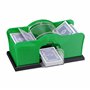Relaxdays Mixte Mélangeur Relaxdays M langeur de cartes jusqu 91 mm mixeur manuel pour 2 jeux avec manivelle l