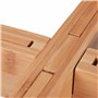 Relaxdays Support de Plantes, en Bambou en Set de 2, pour Pots de Fleurs jusqu'à 32 cm Ø, réglable & empilable, Naturel