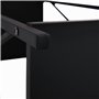 Relaxdays Étagère de cheminée, métal, HLP 80x34x25 cm, Range Bois intérieur, revêtement poudré, entreposage Bois, Noir