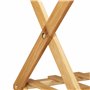 Relaxdays Étagère à Chaussures Pliable, 3 étages, 9 Paires, Maison, Camping, Support Bambou, HLP : 46x67x26 cm, Nature