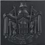Relaxdays Boîte aux Lettres Antique, avec fenêtres de visualisation, Acier et Aluminium, HLP : 41 x 25,5 x 9 cm, Noire