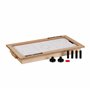 Relaxdays Hockey de Table, H x L x P: 14 x 65 x 35 cm, avec Palet et poignées, Jeu pour Enfants & Adultes, Multicolore