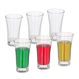 Relaxdays Lot de 6 Verres à Shot