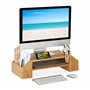 Relaxdays Support d'écran en Bambou