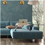 Relaxdays Table lit et canapé Ordinateur Portable, Porte-Tablette Encoche gobelet, HxLxP: env. 26x63x40 cm, Nature/Blanc