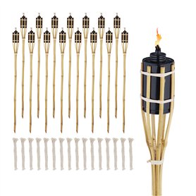 Relaxdays Torche de Jardin en Bambou