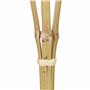 Relaxdays Torche de Jardin en Bambou, lot 16, décoration pour fête, avec mèches supplémentaires, 90x6 cm, Nature