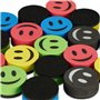 Relaxdays Lot de 20 éponges pour Tableaux, Accessoires Ronds & magnétiques, HxLxP : 2x5 cm, en Mousse EVA, Multicolore