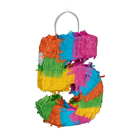 Relaxdays Pinata Chiffre 5