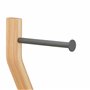 Relaxdays Serviteur WC, Non Fixe, Support pour Papier Toilette, Brosse et Porte-Brosse, 75x18,5x18,5 cm, Nature - Gris
