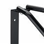 Relaxdays Support pour Votre vélo, Montage Mural, Porte-vélo en Acier Robuste, pivotant à 180°, Noir