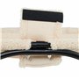Relaxdays Lit surélevé pour Votre Chat, siège Moelleux et Armature Solide, H x L x P : 25 x 45 x 42 cm, Beige et Noir
