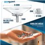 DIYexpert® 4 x ventouses Ø 40 mm avec filetage M4x10mm avec écrous moletés transparent - Fabriqué en Allemagne
