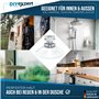 DIYexpert® 4 x ventouses Ø 40 mm avec filetage M4x10mm avec écrous moletés transparent - Fabriqué en Allemagne