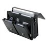 Alassio Attaché Caisse "Veneto" Avec Compartiment pour Ordinateur Portable Cuir Noir Serrures Bandoulière Amovible Dimensions Ex