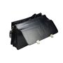 Alassio Attaché Caisse "Veneto" Avec Compartiment pour Ordinateur Portable Cuir Noir Serrures Bandoulière Amovible Dimensions Ex