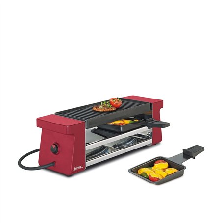 Unbekannt Spring 3037003001 2 Compact Raclette avec Plaque de Cuisson en Aluminium