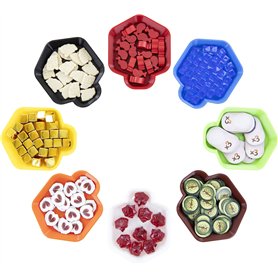 Feldherr Jeu de 16 pièces de Valeur Plateau à jetons Shell Classic