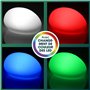 EASYmaxx Pierre solaire décorative set de 3 pièces | Lampe de jardin avec éclairage DEL à changement de couleur | Lampe de jardi