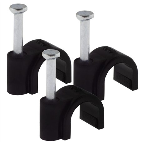 SeKi Lot de 100 colliers de serrage universels avec clou Noir 10 mm