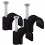 SeKi Lot de 100 colliers de serrage universels avec clou Noir 10 mm