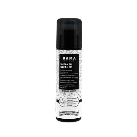 Bama Nettoyant Baskets Nettoyant Chaussures Incolore - Avec Applicateur Éponge Intégré - Nettoie en Douceur les Chaussures en Cu