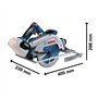 Bosch Professional 18V System scie circulaire sans-fil GKS 18V-68 (incl 1 butée parallèle)