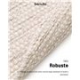 benuta Pure Rocco Tapis en laine - Crème - 250 cm - Rond - Laine - Facile d'entretien - Pour salon, chambre à coucher
