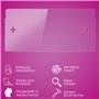 atFoliX Protection Écran Film de verre en plastique compatible avec Nintendo 3DS 2011 Verre film protecteur, 9H Hybrid-Glass FX 