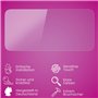 atFoliX Protection Écran Film de verre en plastique compatible avec Nintendo New 2DS XL Verre film protecteur, 9H Hybrid-Glass F