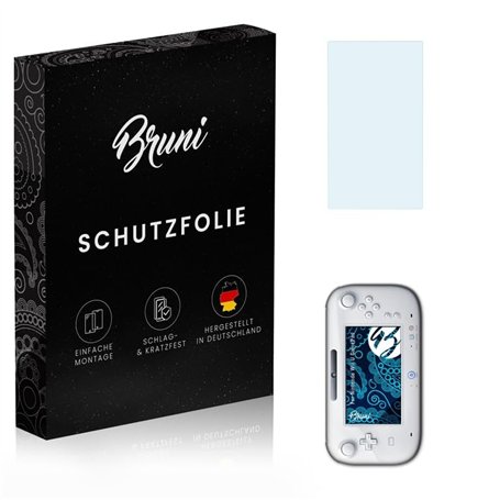 Bruni Protecteur d'écran compatible avec Nintendo Wii U GamePad Film Protecteur