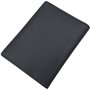 myledershop Cuir de Vachette Nappa Pochette de Carte d'Identité et Porte Carte de Crédit avec Blocage RFID et NFC en Noir