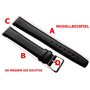 myledershop 19mm Cuir de Veau Bracelet de Montre Made in Germany en Marron avec Boucle en Or MJ-Design-Germany INCL Instructions