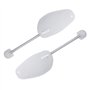 Incutex Lot de 5 Paires embauchoirs taille adaptable 38-44, Forme Chaussure en Plastique, Longueur réglable, Transparent