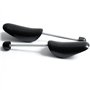 Incutex Lot de 3 Paires embauchoirs taille adaptable 38-44, forme chaussure en plastique, noir