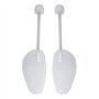 Incutex Lot de 4 Paires embauchoirs taille adaptable 38-44, embauchoirs en Plastique, Forme Chaussure, Transparent
