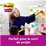 Post-it Z-Notes Autocollantes Super Sticky, Couleurs Oasis, Pack de 5 Blocs, 90 Feuilles par Bloc, 76 mm x 76 mm - Feuillets Sup