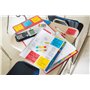Post-it Z-Notes Autocollantes Super Sticky, Pack de 6 Blocs, 76 mm x 76 mm, 90 Feuilles par Bloc, Rose, Violet, Vert - Feuillets