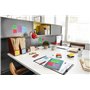 Post-it Z-Notes Autocollantes Super Sticky, Pack de 6 Blocs, 76 mm x 76 mm, 90 Feuilles par Bloc, Rose, Violet, Vert - Feuillets