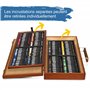 Artina Set de craies Pastilo – Avec 96 couleurs magnifiques avec coffret certifié FSC – Craies à peintre