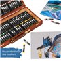 Artina Set de craies Pastilo – Avec 96 couleurs magnifiques avec coffret certifié FSC – Craies à peintre