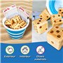 Toyfel Jeu de Dés XXL Chuck Bois de Pin Certifié FSC® - Jeu Intérieur & d‘Extérieur Enfants & Adultes – Jeu 6 Dés Géants 9 cm av