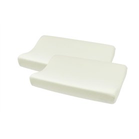 Meyco Housse de Matelas à Langer en Tissu éponge uni pour bébé 2 pièces (Housse en 80% Coton éponge