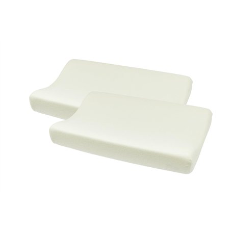 Meyco Housse de Matelas à Langer en Tissu éponge uni pour bébé 2 pièces (Housse en 80% Coton éponge