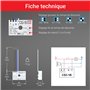 ELEKTROBOCK CS3-1B Relais temporisé | Interrupteur temporisé 230 V | pour Ventilateurs et éclairage | Montage dans la boîte d'en