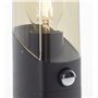 Lightbox lampe de socle d'extérieur | 60 cm de hauteur | lampe d'allée extérieure avec couvercle brun-transparent & détecteur de