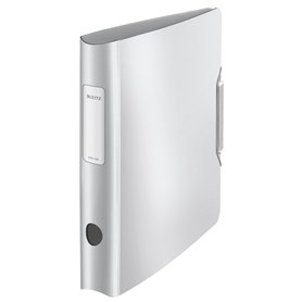 Leitz 11090004 Classeur à levier Effet Brossé -Blanc - 6